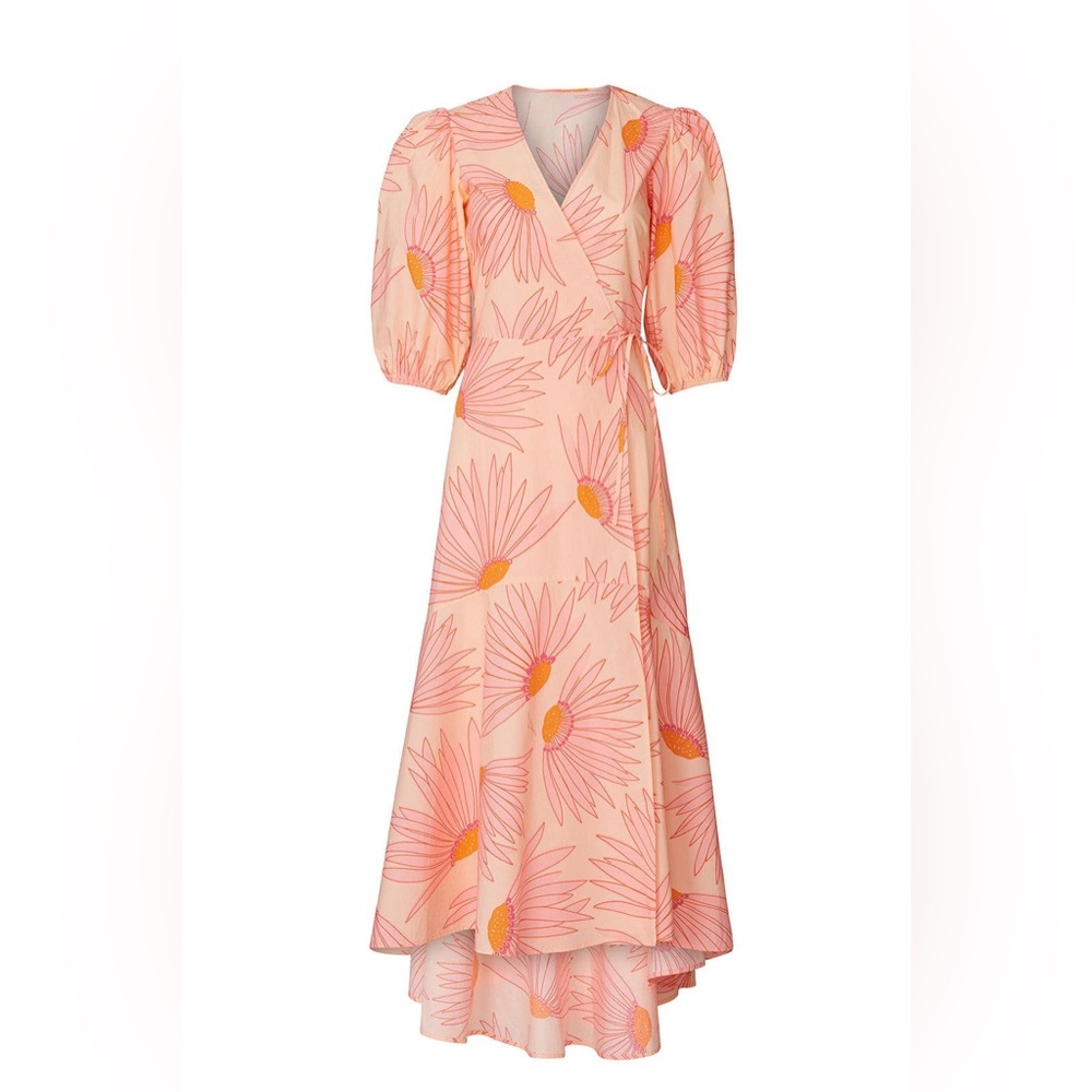 Size 2 - KATE SPADE - Grand Daisy Wrap Dress Rent the Runway RTR $378 msrp - Picture 9 of 11